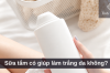 Sữa tắm có giúp làm trắng da không?