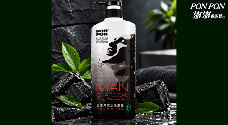 Sữa tắm giảm nám Pon Pon Man Charcoal Body Cleanser