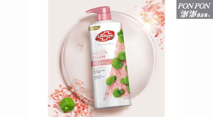 Sữa tắm ngăn ngừa thâm Lifebuoy Cica & muối hồng 